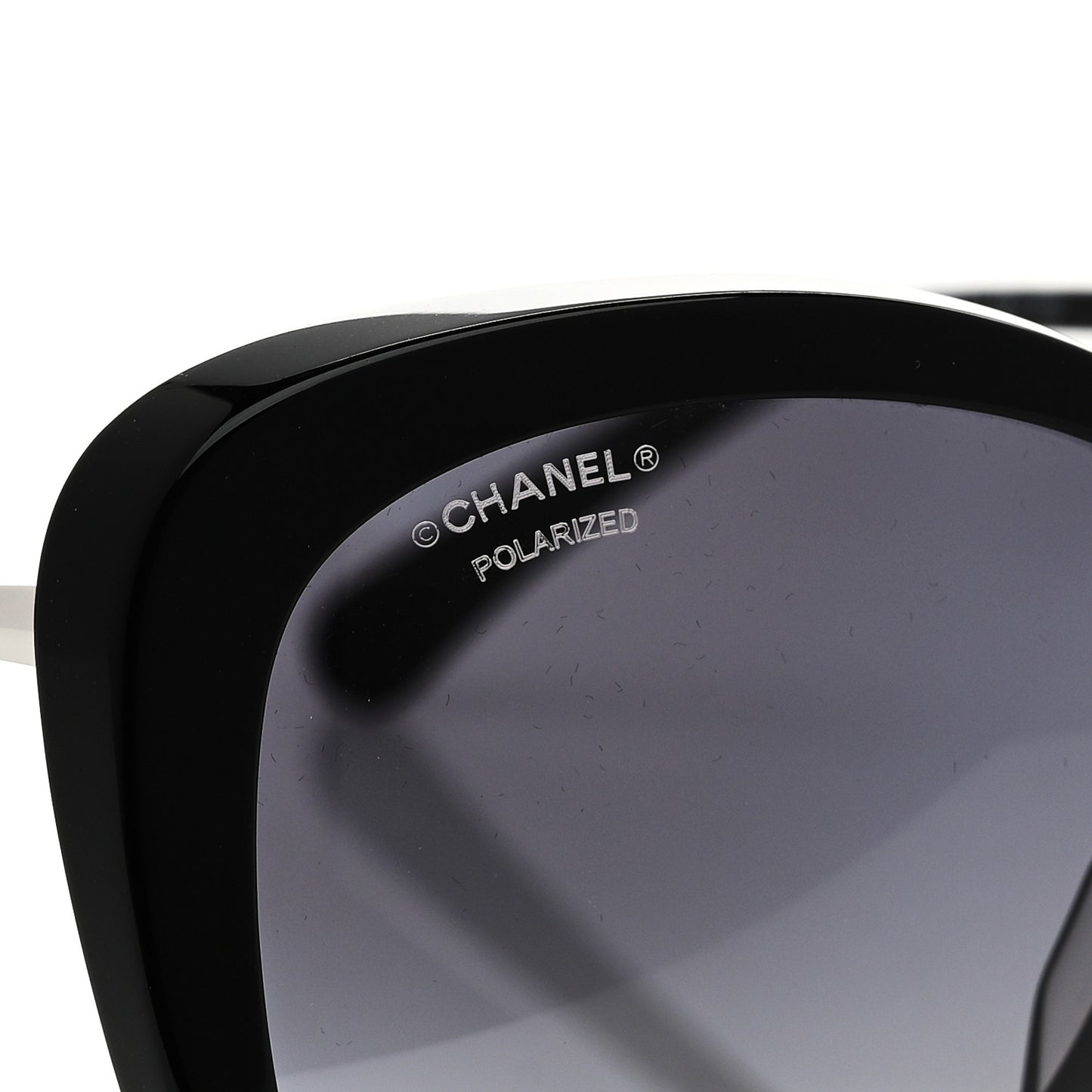 Acetate Polarized Butterfly Winter Pearl Sunglasses 5339-H Black