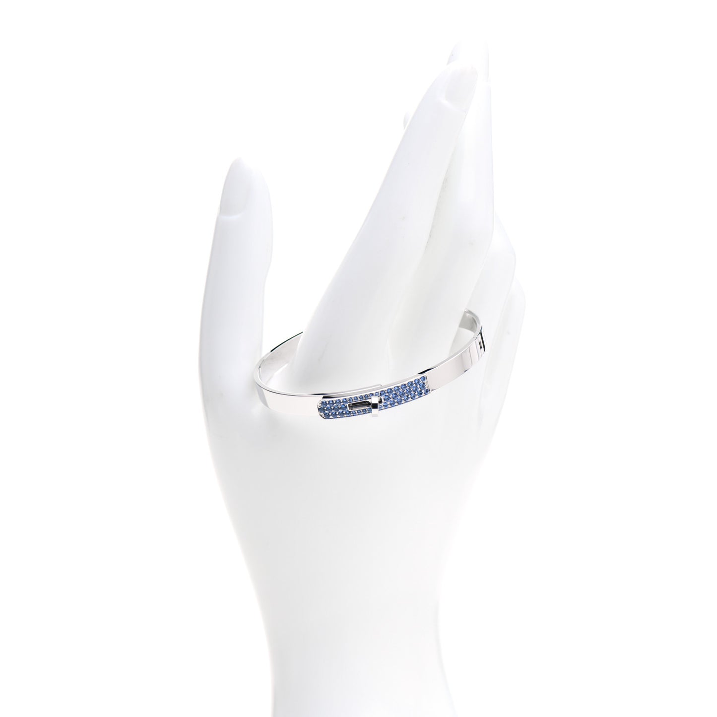 18K White Gold Blue Sapphire PM Kelly Bracelet SH