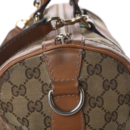 Gucci Monogram Vintage Web Medium Boston Tobacco 11 of 20