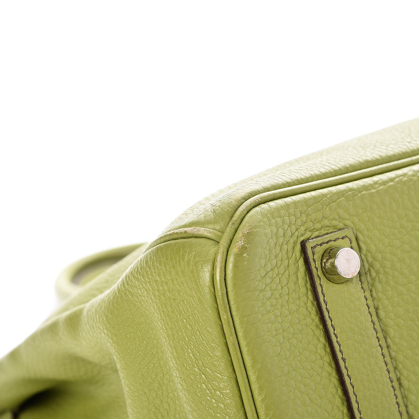 Taurillon Clemence Birkin 35 Vert Anis