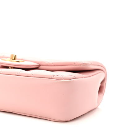 Chanel Lambskin Quilted Mini Heart Charms Flap Light Pink 9 of 10