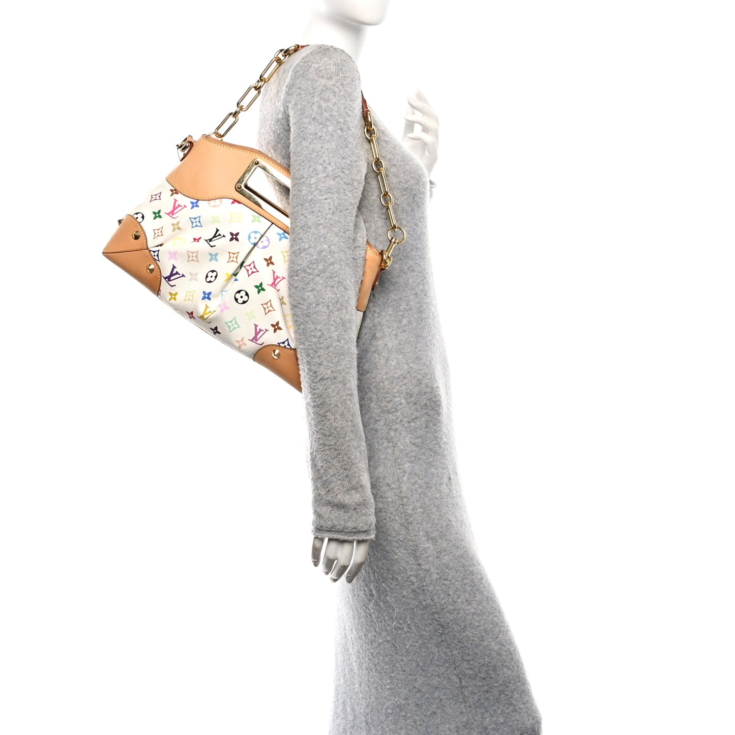 Monogram Multicolor Judy MM White