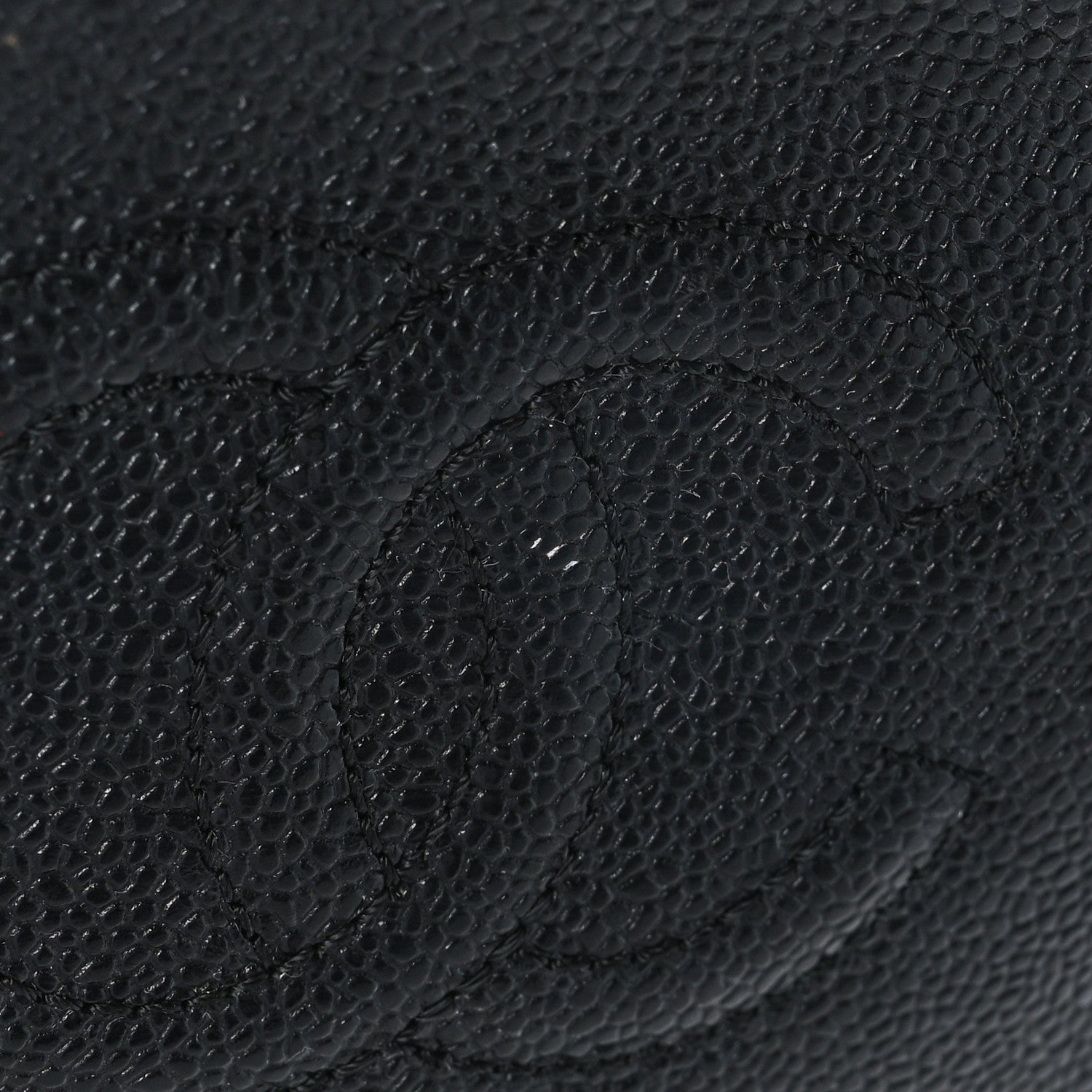 Chanel Caviar Timeless CC Cosmetic Pouch Bag Black 11 of 11
