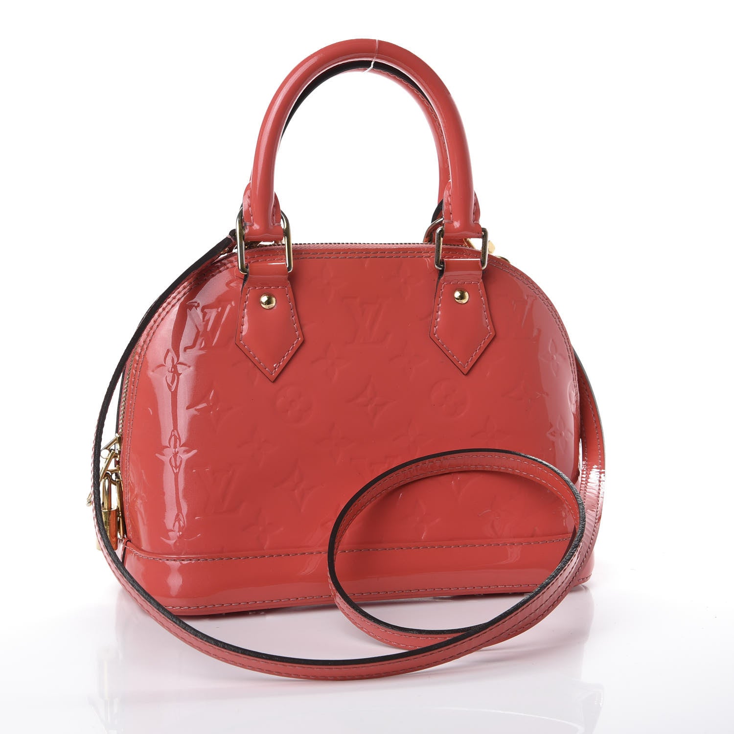 Louis Vuitton Vernis Alma BB Rose Litchi 2 of 11