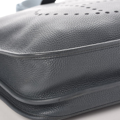 Hermes Taurillon Clemence Evelyne III GM Bleu Orage 10 of 10