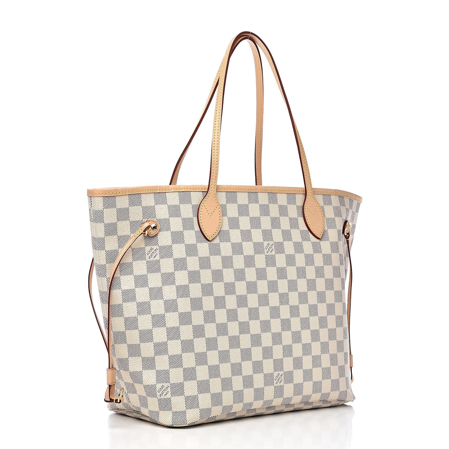 Damier Azur Neo Neverfull MM Rose Ballerine