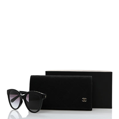 Chanel Acetate CC Butterfly Sunglasses 5414-A Black 8 of 8