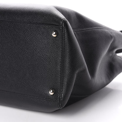 Chanel Calfskin Cerf Executive Shopper Tote Black 9 of 12