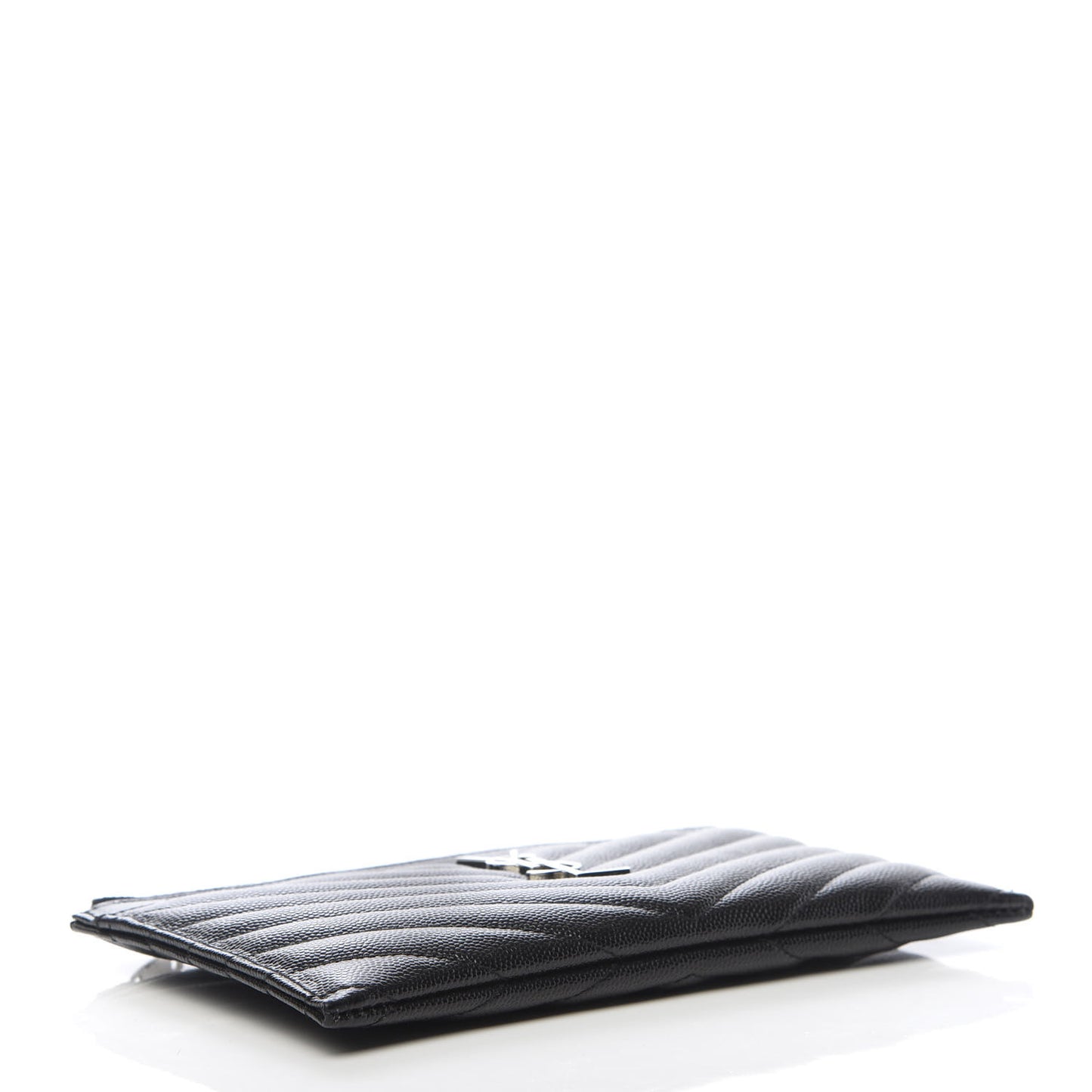 Grain De Poudre Chevron Monogram Bill Pouch Black