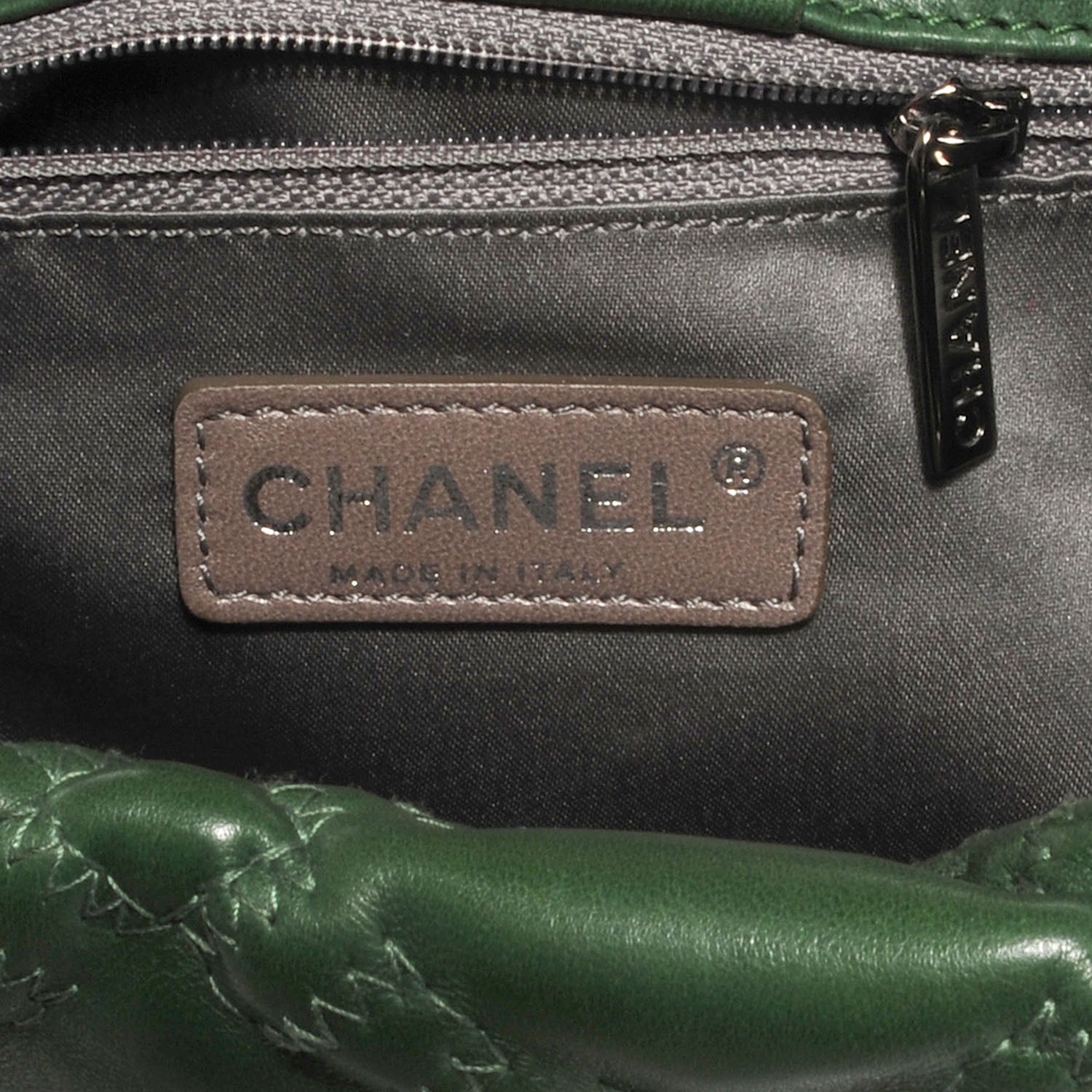 Chanel Lambskin Hidden Chain Flap Green 8 of 9