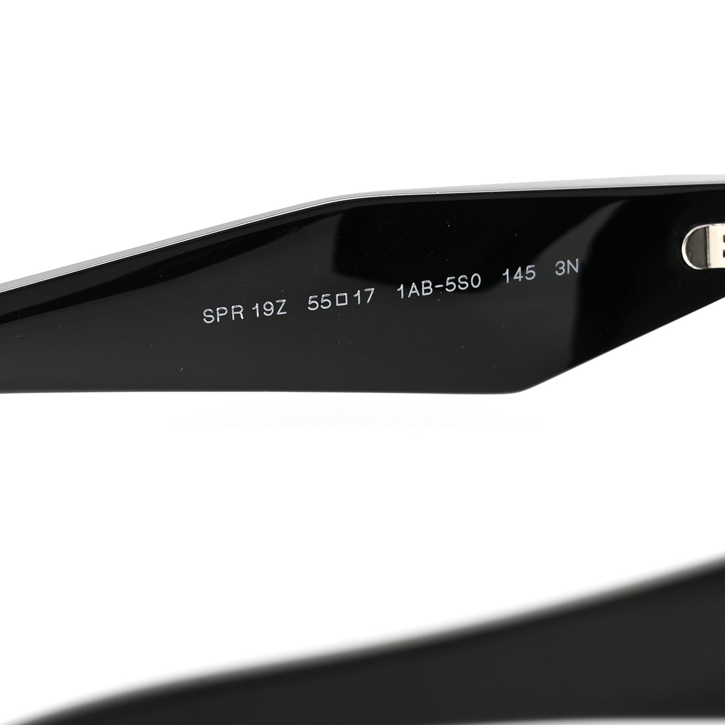 Acetate Symbole Sunglasses SPR 19Z Black