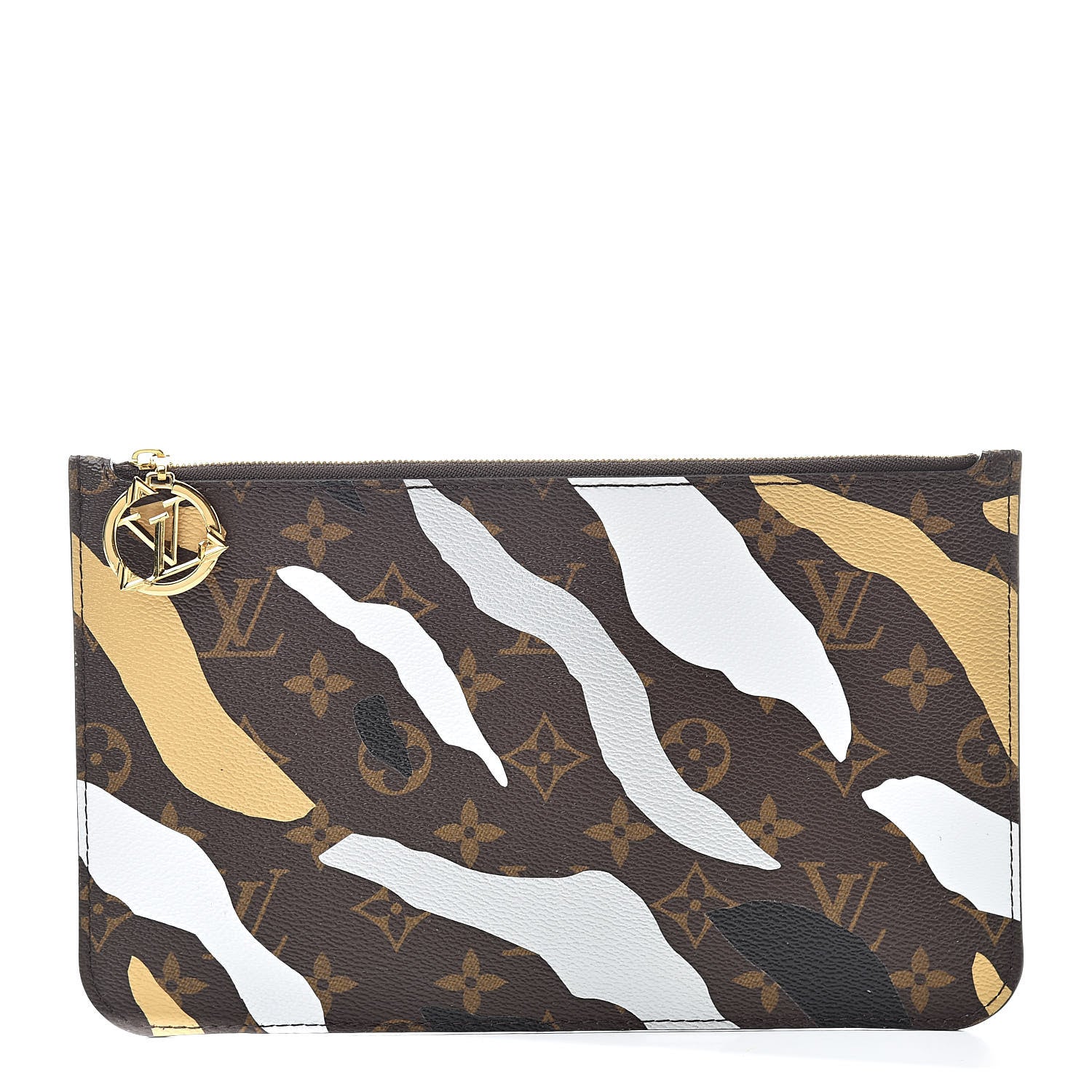 Louis Vuitton X LOL Monogram Neverfull MM GM Pochette Gold Silver 1 of 7