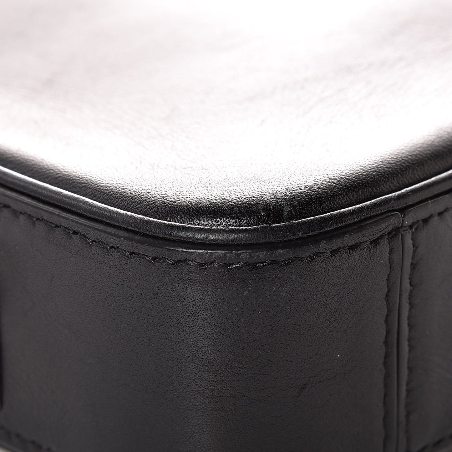 Nappa Calfskin Dragonne Pouch Clutch Black