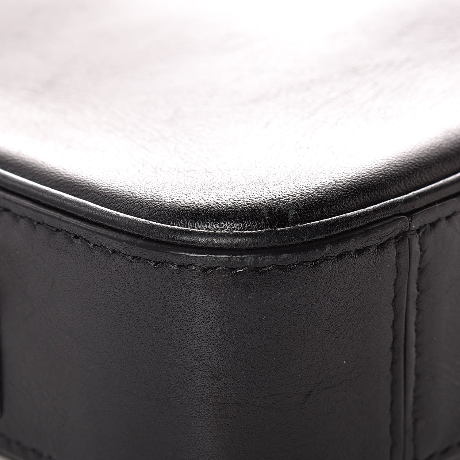 Celine Nappa Calfskin Dragonne Pouch Clutch Black 9 of 14