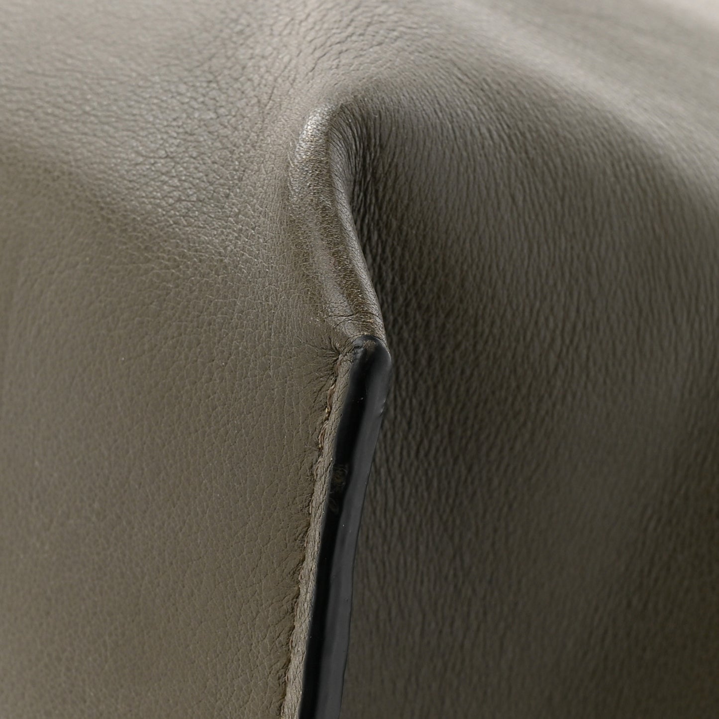 Calfskin Flamenco Knot XL Shoulder Bag Khaki Green