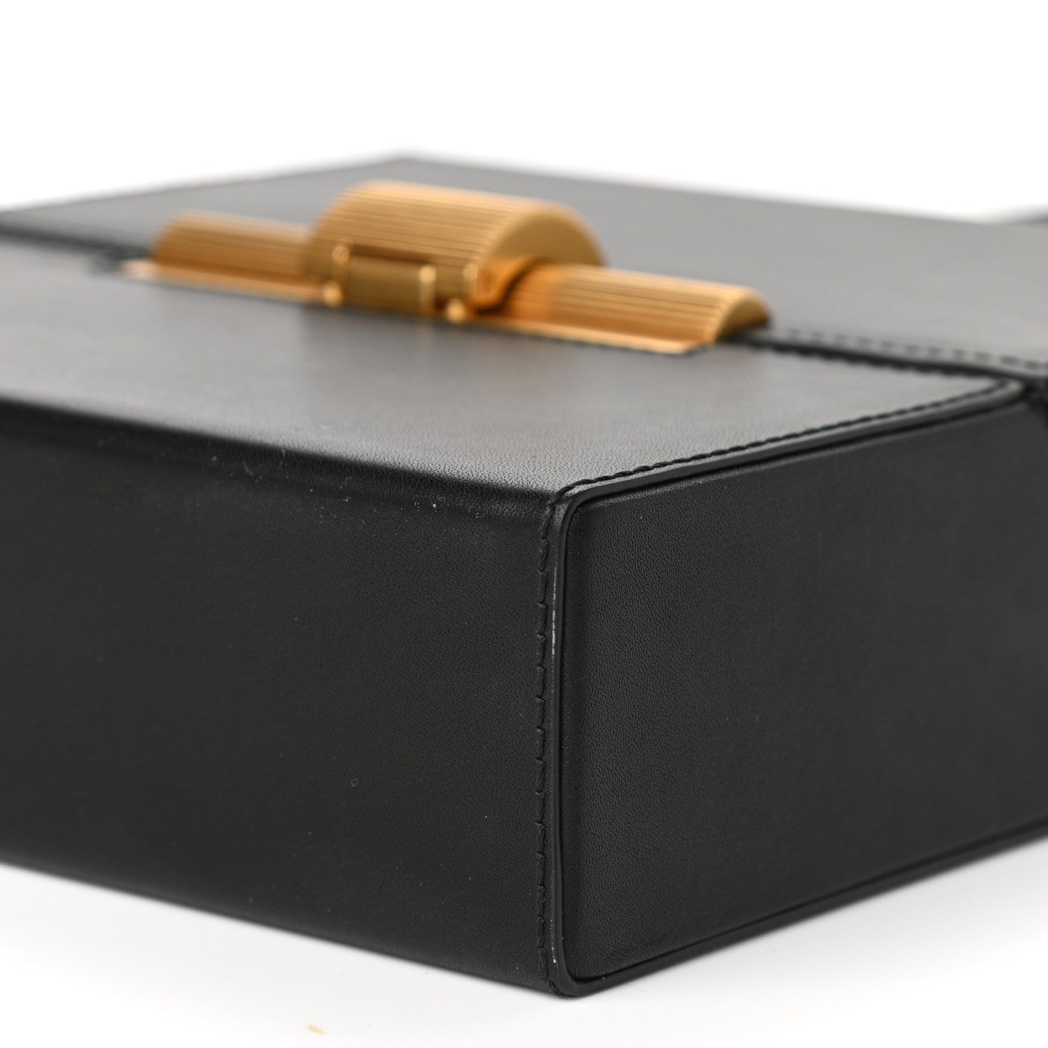 Bottega Veneta Calfskin Daisey Box Clutch Black 9 of 12