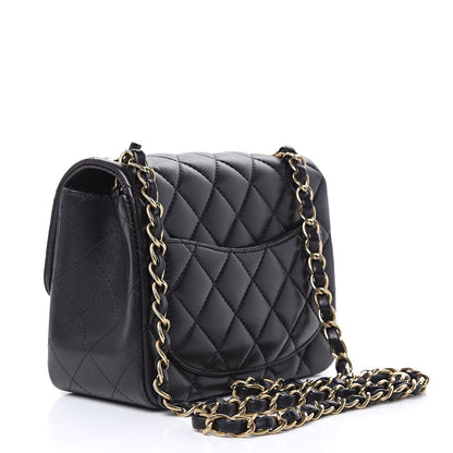 Chanel Lambskin Quilted Mini Square Flap Black 3 of 12