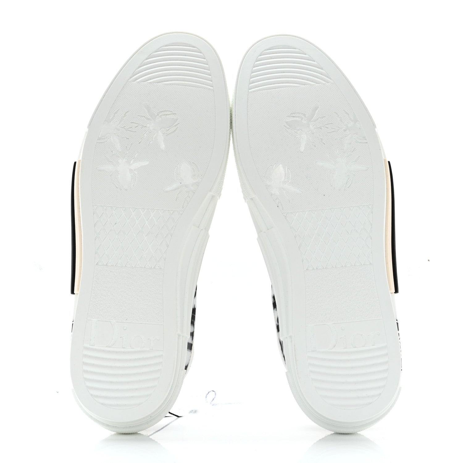 Christian Dior Technical Canvas Oblique Mens B23 Low Top Sneaker 42 White Black 5 of 9