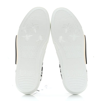 Christian Dior Technical Canvas Oblique Mens B23 Low Top Sneaker 42 White Black 5 of 9