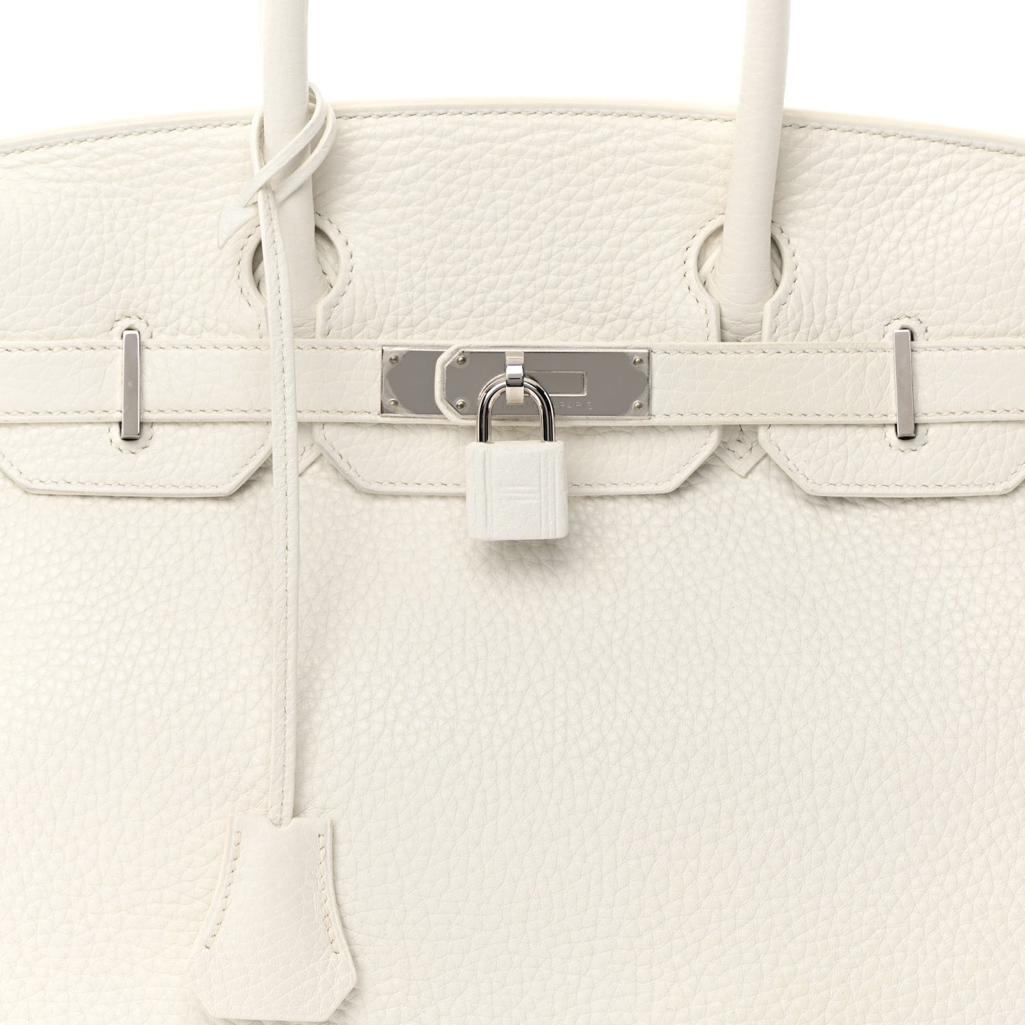 Taurillon Clemence Birkin 30 White