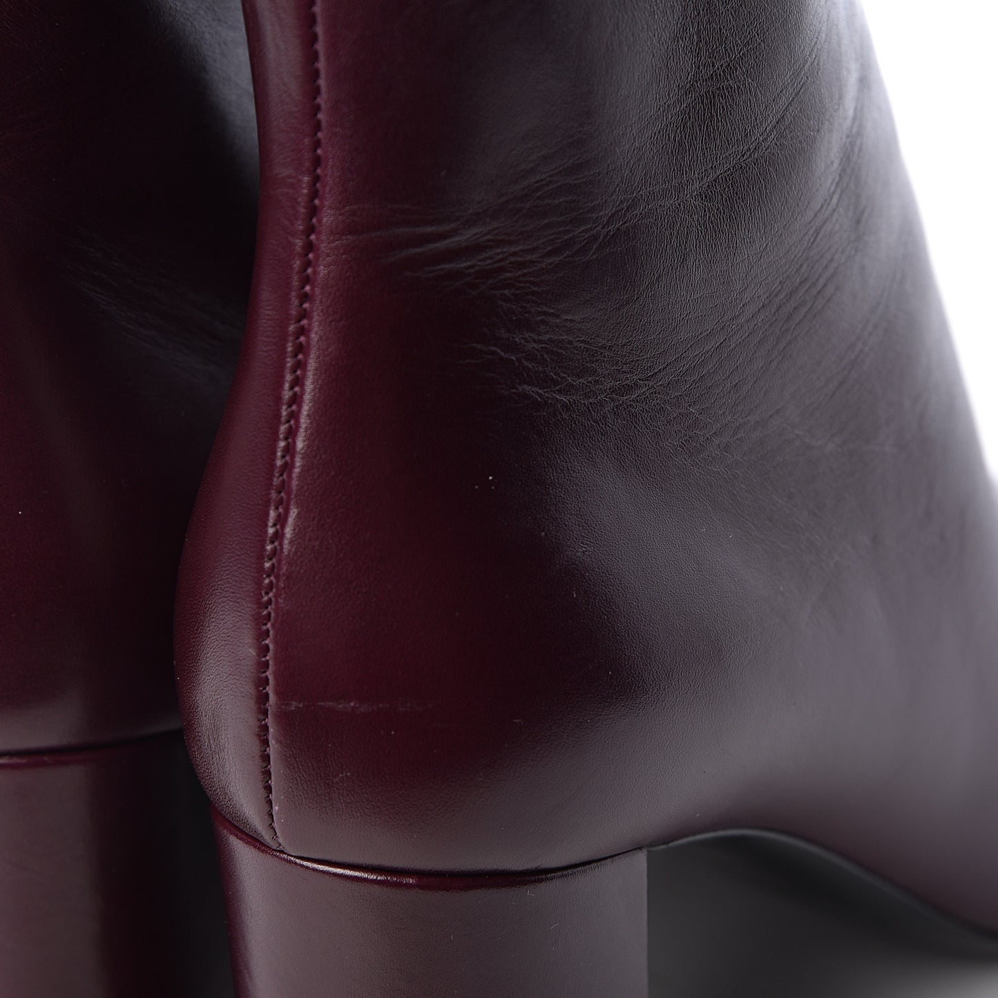 Nappa Loulou Ankle Zip Boot 40 Amaranto