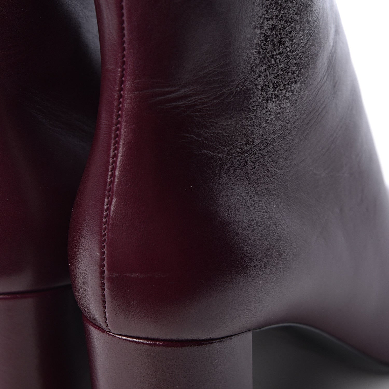 Saint Laurent Nappa Loulou Ankle Zip Boot 40 Amaranto 10 of 11