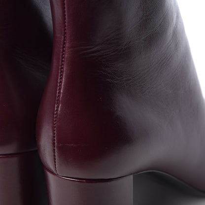 Saint Laurent Nappa Loulou Ankle Zip Boot 40 Amaranto 10 of 11
