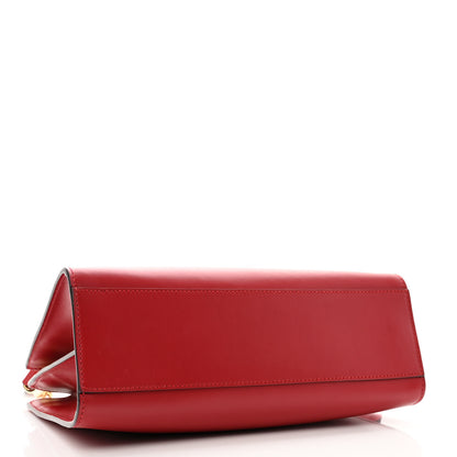 Gucci Nappa Bamboo Small Nymphaea Top Handle Bag Hibiscus Red 4 of 10