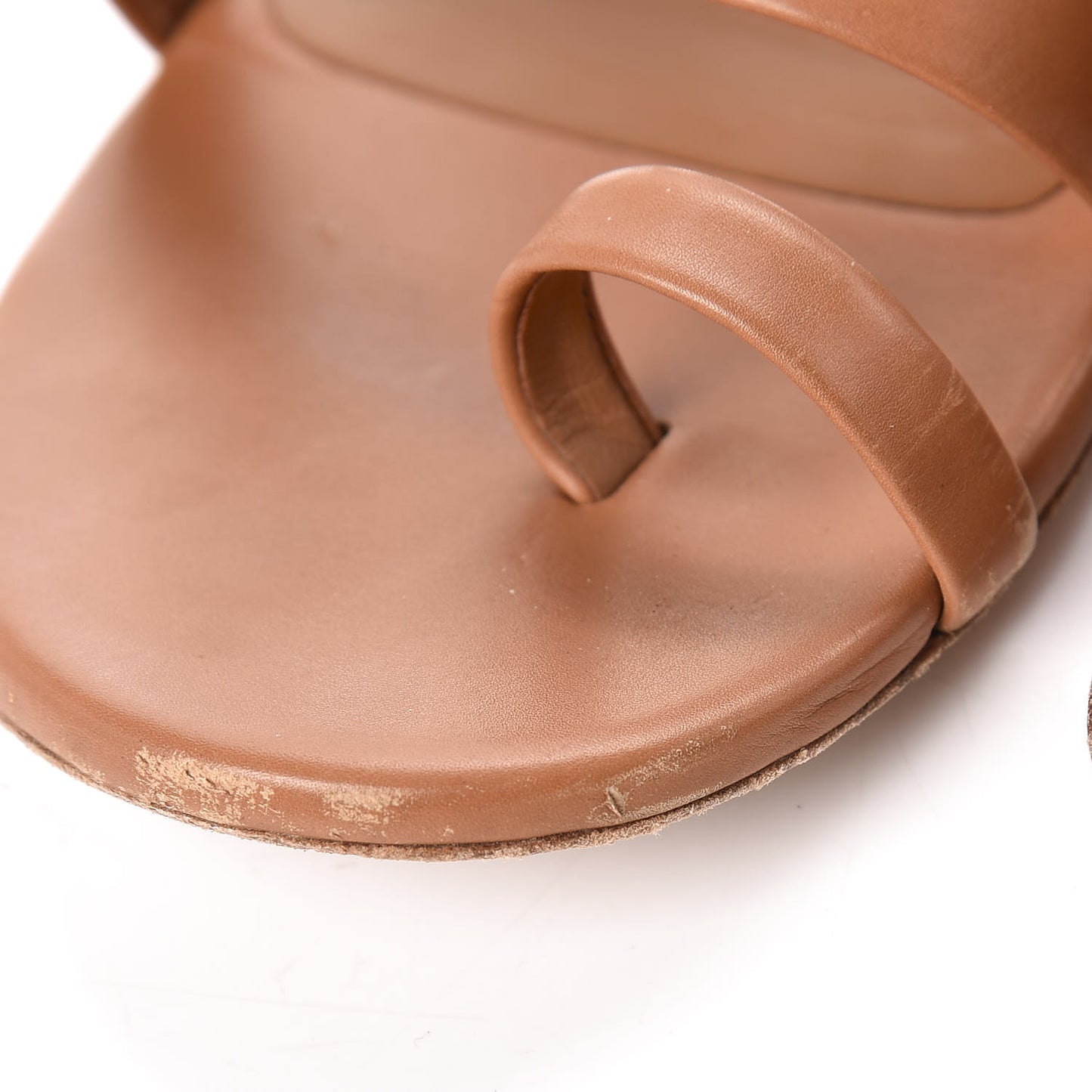 Calfskin Gladiator Sandals 36.5 Brown