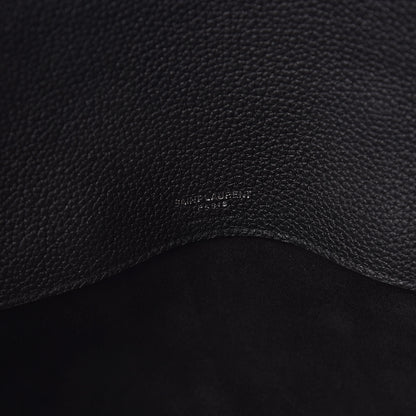 Saint Laurent Grained Calfskin Small Supple Sac De Jour Black 7 of 11