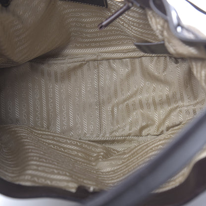 Prada Jacquard Logo Hobo Corda Bruciato 5 of 17