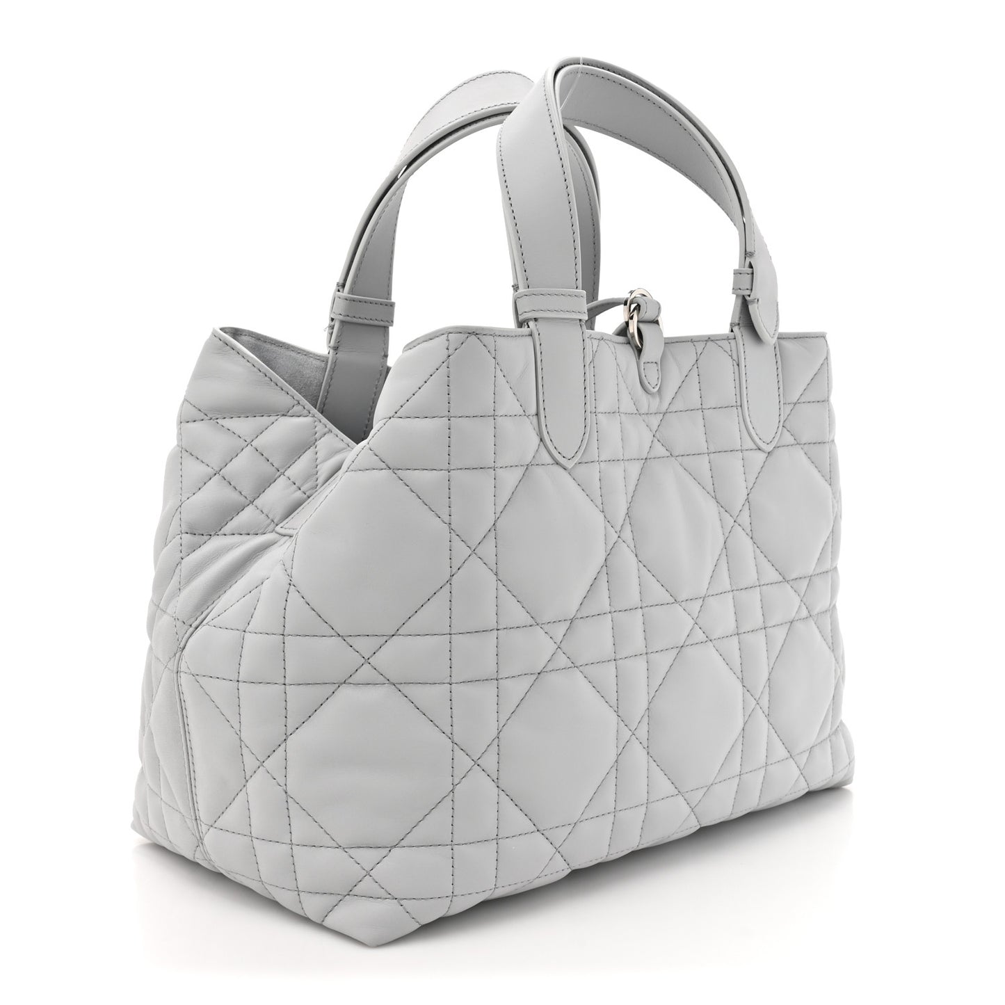 Calfskin Macrocannage Medium Toujours Grey