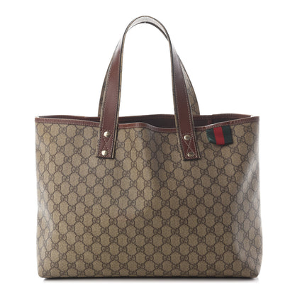 Gucci GG Plus Monogram Medium Signature Web Loop Tote Brown 1 of 15