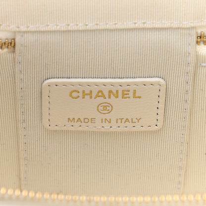 Chanel Lambskin Quilted My Chanel Lady Vanity Case With Chain White 6 of 11