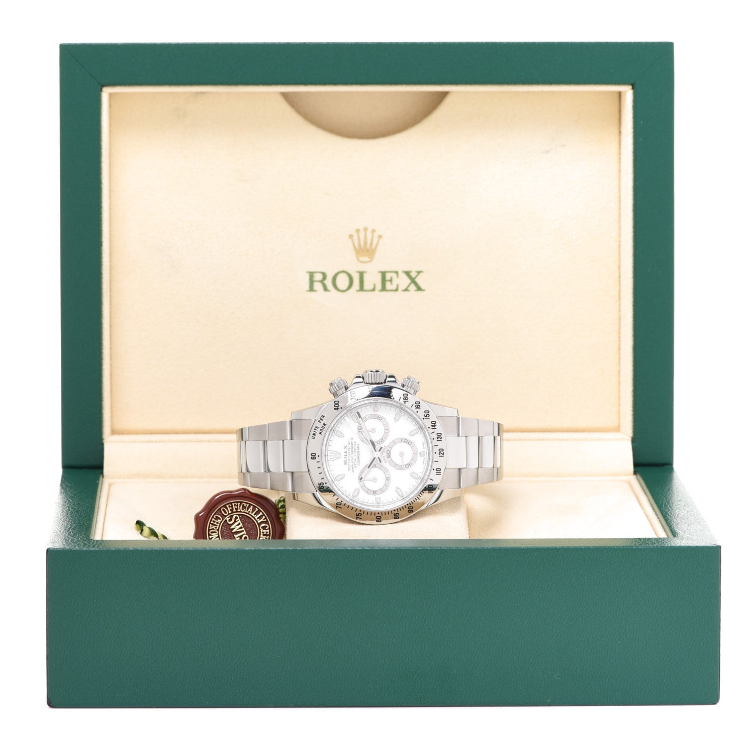 Rolex Stainless Steel 40mm Oyster Perpetual Cosmograph Daytona Watch White 116520 5 of 5