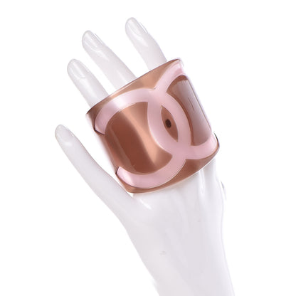 Chanel Resin CC Wide Cuff 2 of 4