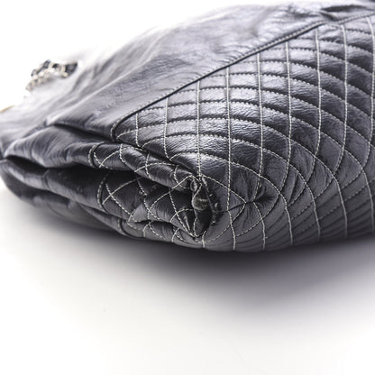 Chanel Vinyl Quilted Melrose Degrade Tote Black 6 of 10
