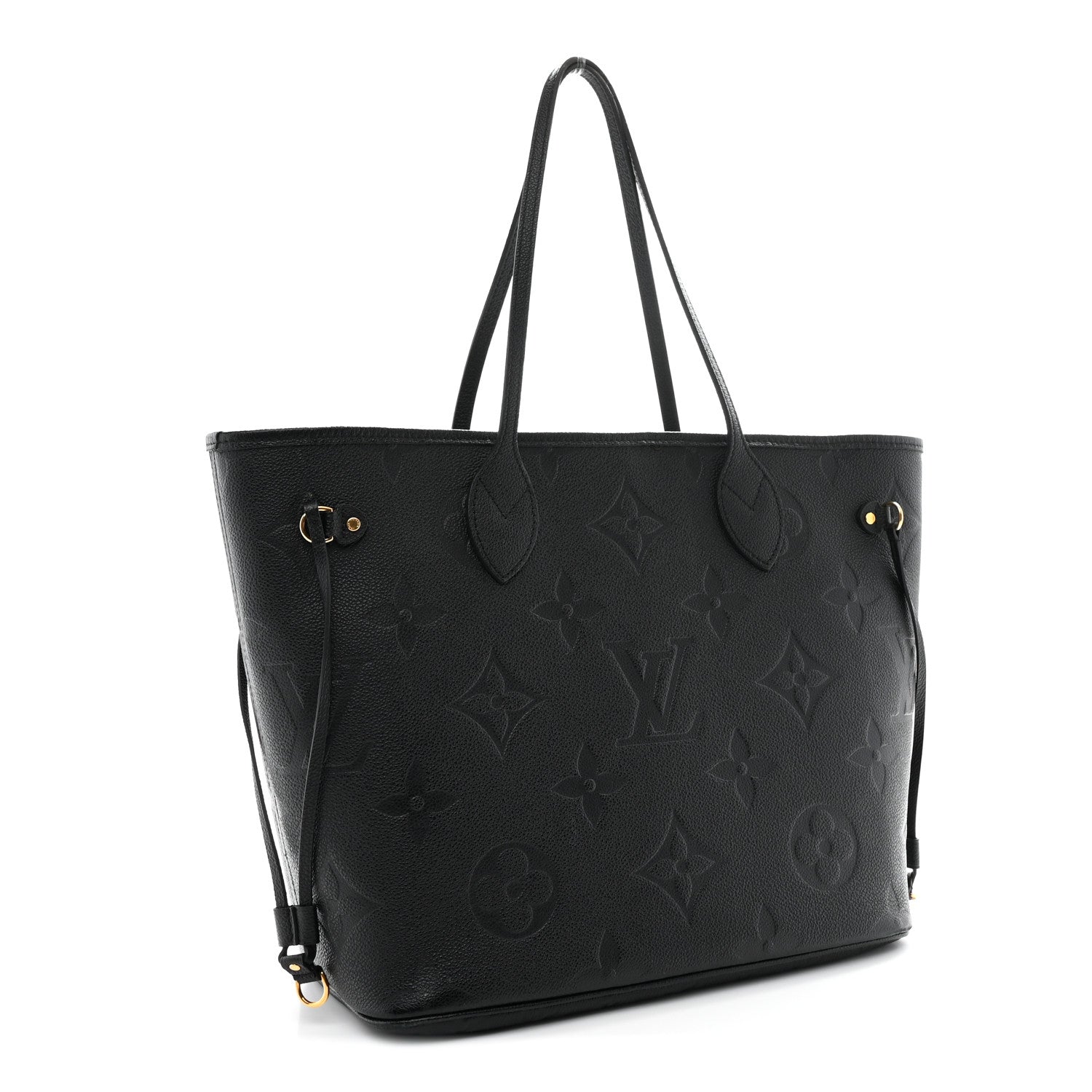 Louis Vuitton Empreinte Monogram Giant Neverfull MM Black Black 4 of 12