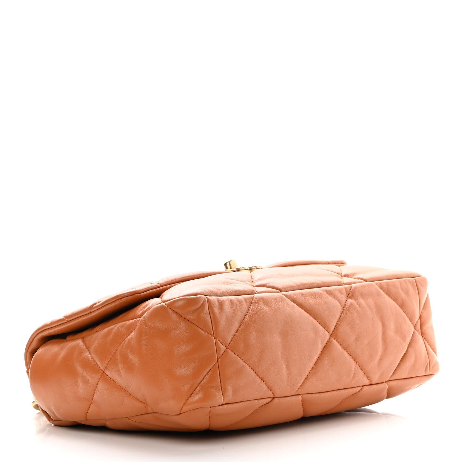 Chanel Lambskin Quilted Large Chanel 19 Flap Brown 4 of 11