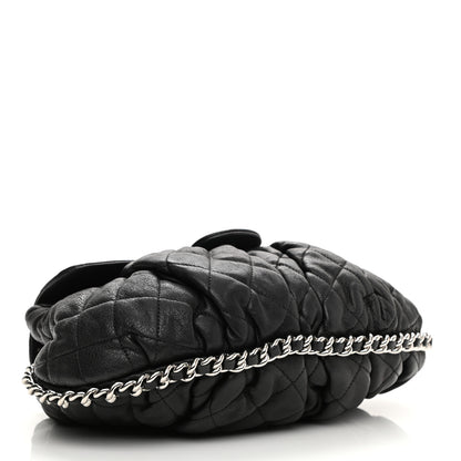 Chanel Washed Lambskin Quilted Chain Around Flap Black 3 of 10