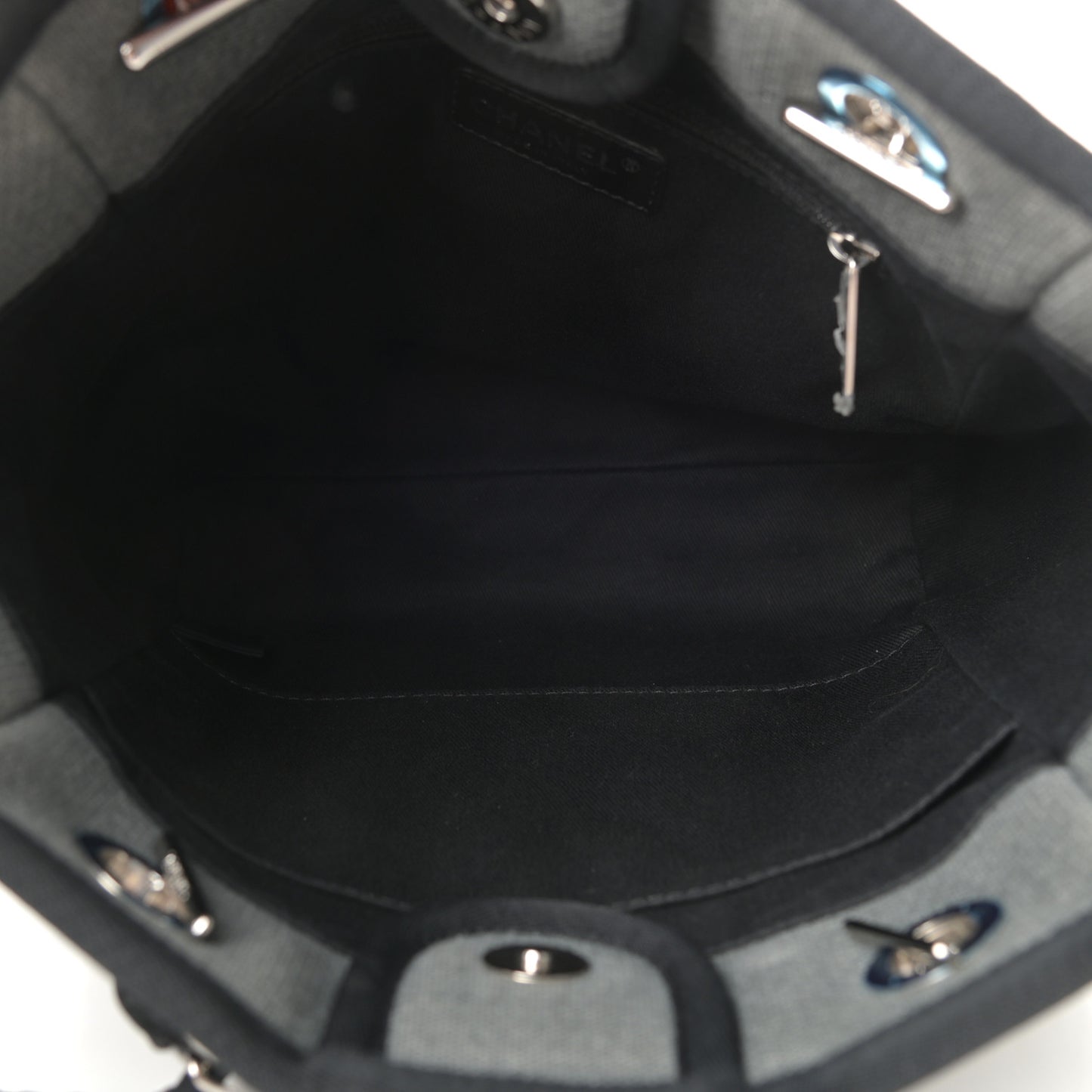 Canvas Mini Deauville Tote Grey