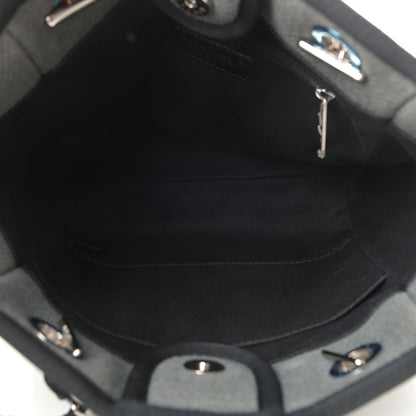 Chanel Canvas Mini Deauville Tote Grey 5 of 10
