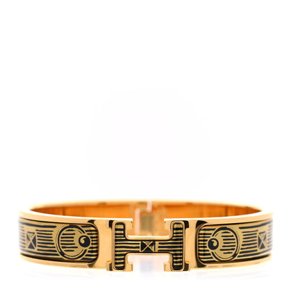 Hermes Enamel Narrow Print Clic Clac H Bracelet PM 1 of 5