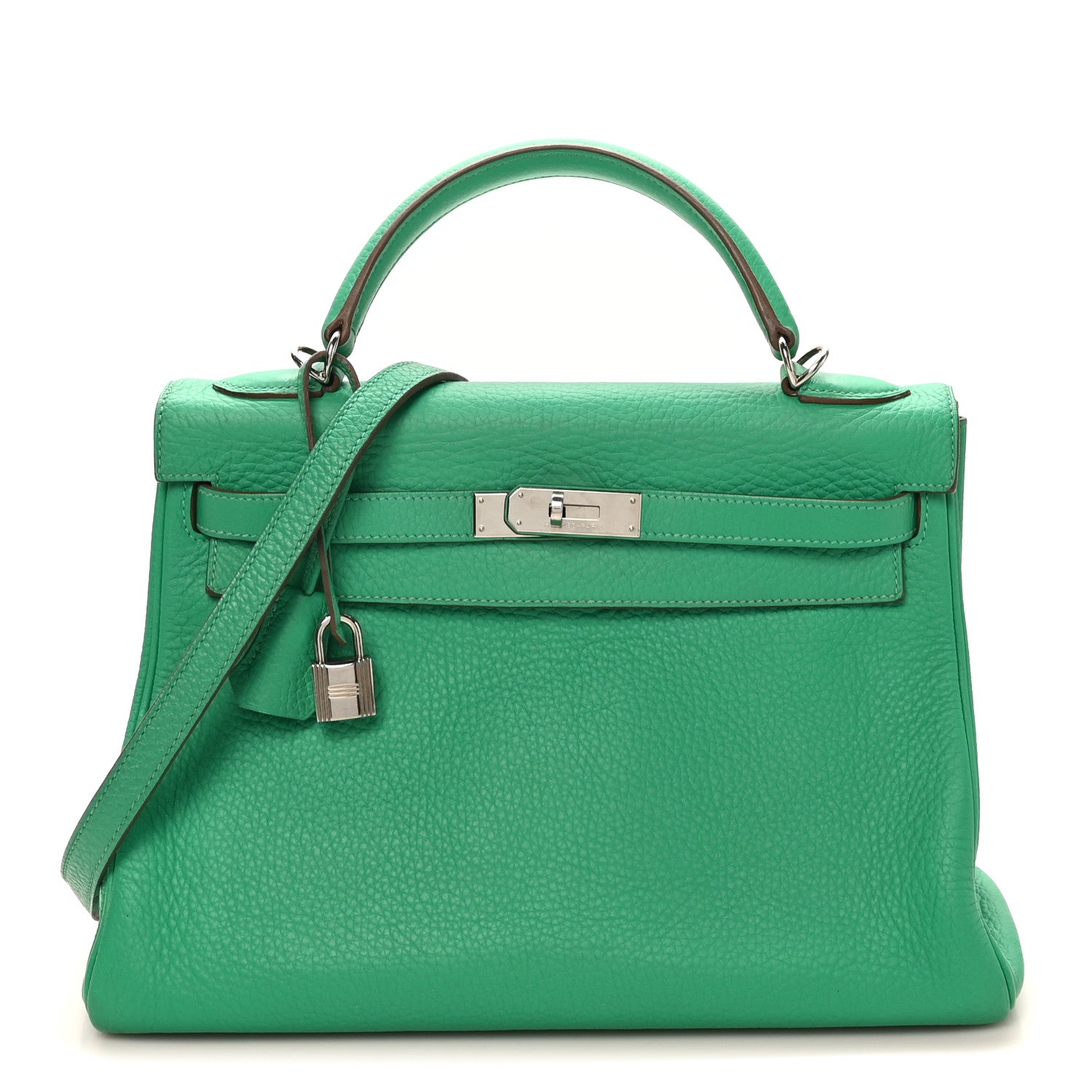 Hermes Taurillon Clemence Kelly Retourne 32 Menthe 1 of 10