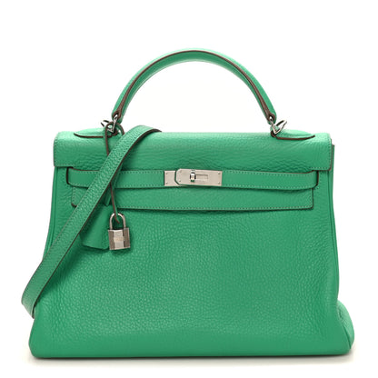 Hermes Taurillon Clemence Kelly Retourne 32 Menthe 1 of 10