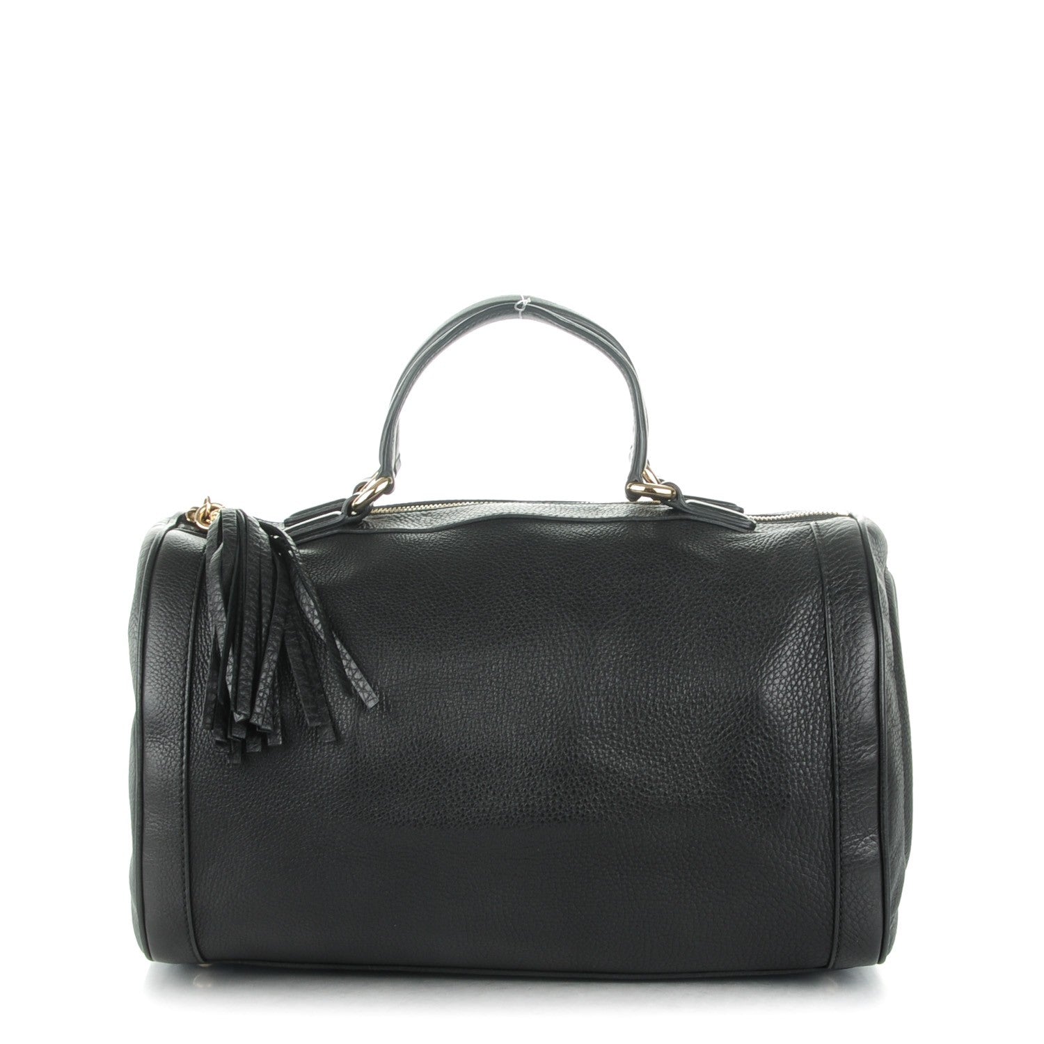 Gucci Pebbled Calfskin Medium Soho Boston Black 1 of 7