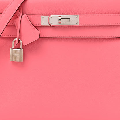 Hermes Evercolor Verso Kelly Retourne 28 Rose D'Ete Cobalt 7 of 11