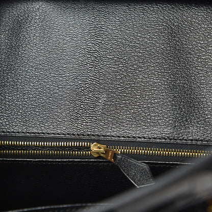 Hermes Shiny Porosus Crocodile Birkin 35 Black 37 of 41