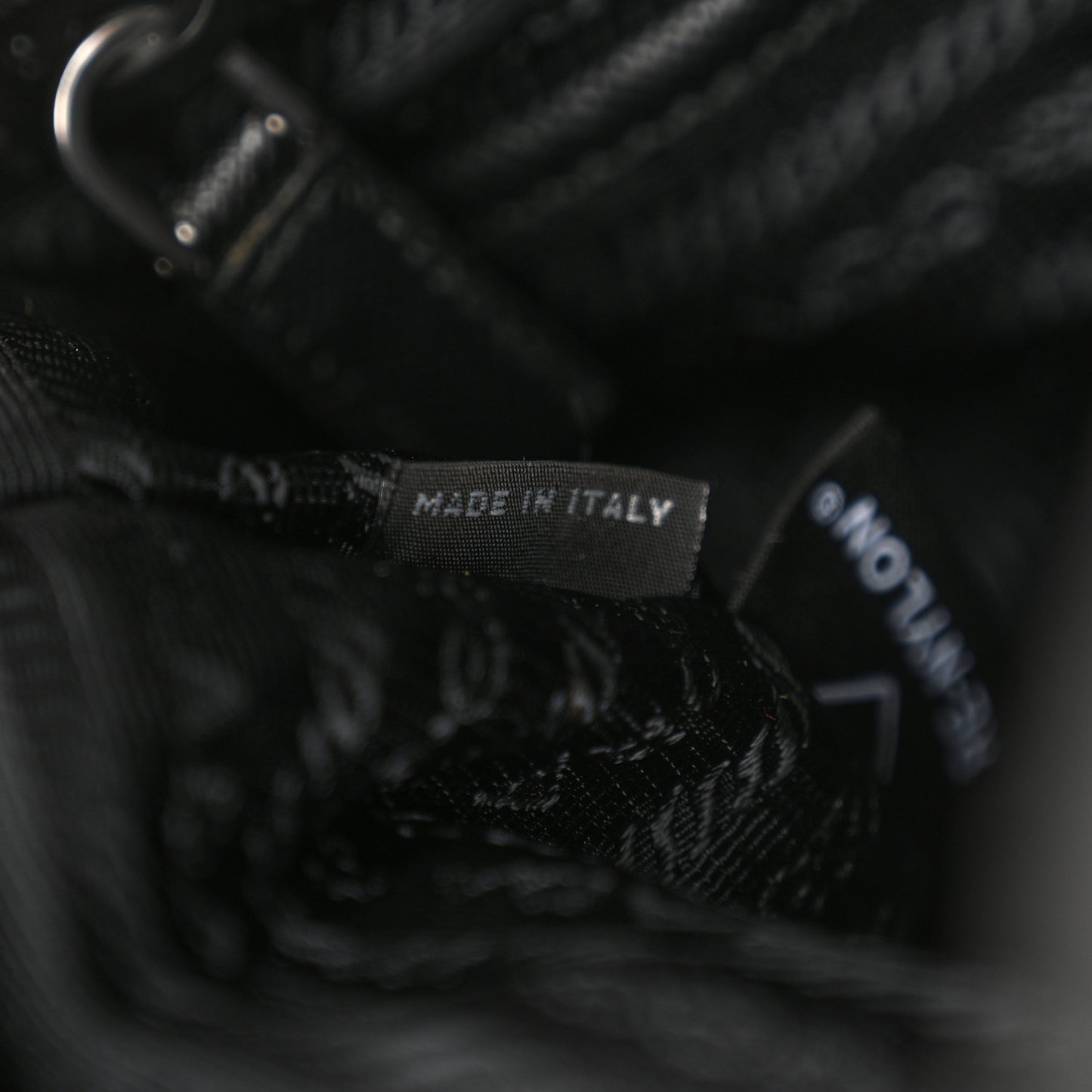 Tessuto Nylon Saffiano Small Backpack Black