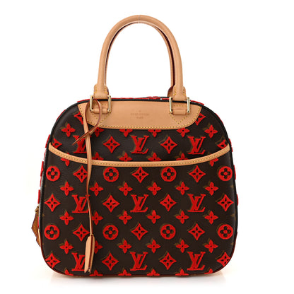 Louis Vuitton Monogram Tuffetage Deauville Cube Red 1 of 10